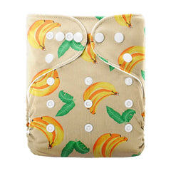 Baby Cloth Diapers with Double Buttons, Leak-Proof PUL