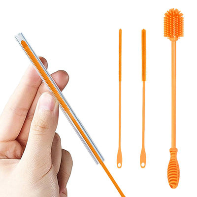 Bottle Brush Cleaner Set Long Handle Bottle Cleaner Brush Straw Cleaner Brush Bottle Cleaning Brush for narrow Neck containers Cups Baby Bottle