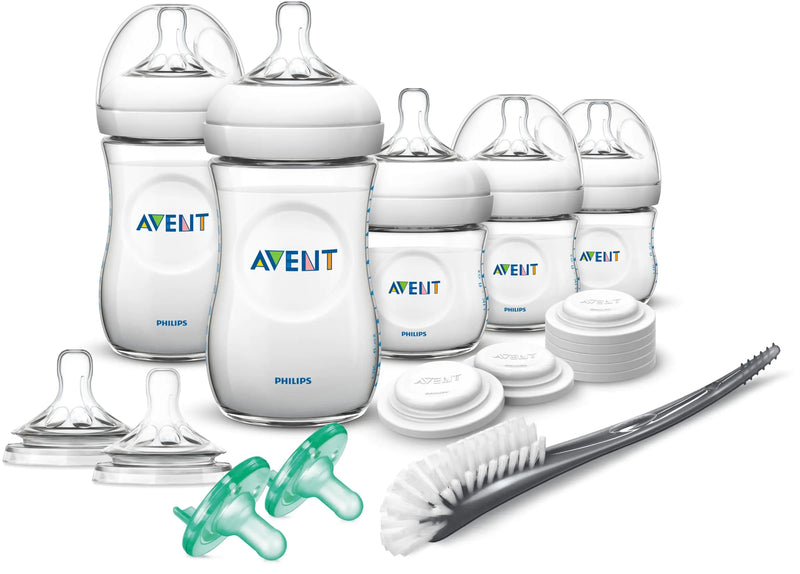 Philips Avent Natural Bpa Free Plastic Baby Bottle Newborn Starter Gift Set White