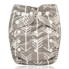 Baby Cloth Diapers with Double Buttons, Leak-Proof PUL