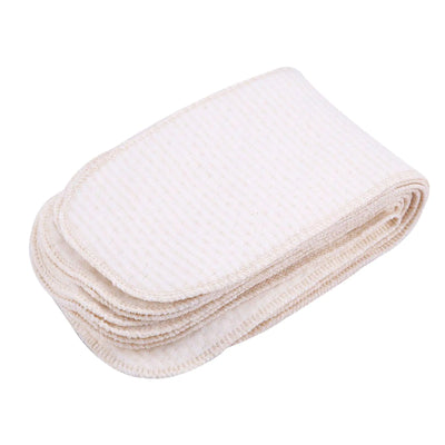 10Pcs Baby Nappies Reusable Washable Insert Diaper Cloth with Breathable Cotton for Newborn