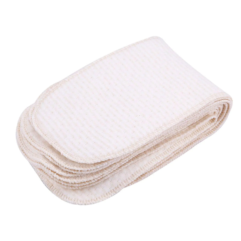 10Pcs Baby Nappies Reusable Washable Insert Diaper Cloth with Breathable Cotton for Newborn