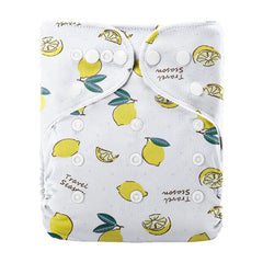 Baby Cloth Diapers with Double Buttons, Leak-Proof PUL