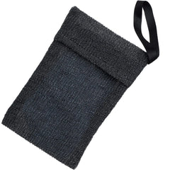 🇺🇸 HINZIC Exfoliating Soap Bag for Soap Bar Mesh Bar Soap Saver Body Scrubber Foaming Pocket Pouch Gray Sponge Exfoliator for Shower and Bath Women Men