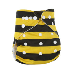 Baby Cloth Diapers with Double Buttons, Leak-Proof PUL