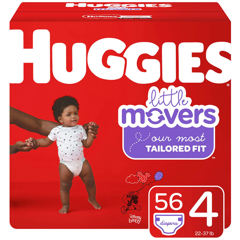 Huggies Little Movers Baby Diapers Size 4 56 Ct