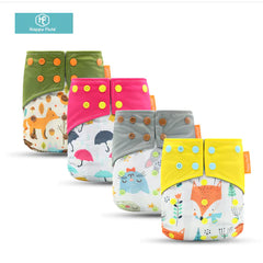Happyflute Waterproof Bamboo Charcoal Cloth Diaper for Baby