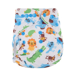 Baby Cloth Diapers with Double Buttons, Leak-Proof PUL