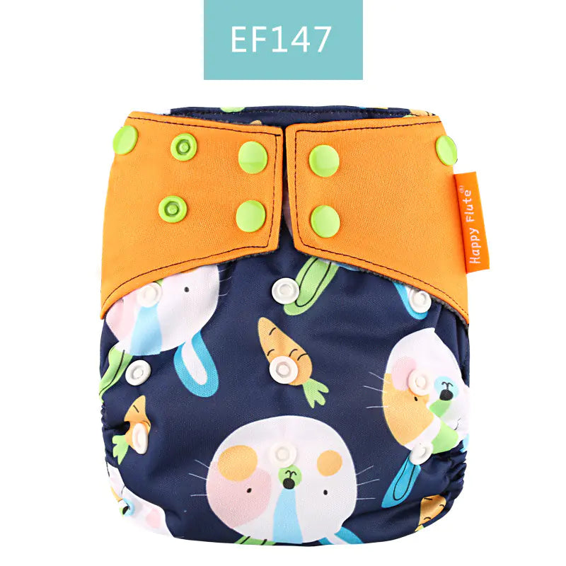 Happyflute Waterproof Bamboo Charcoal Cloth Diaper for Baby