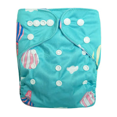Baby Cloth Diapers with Double Buttons, Leak-Proof PUL