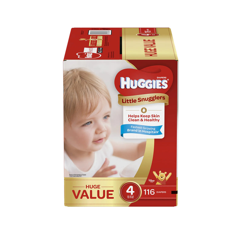Huggies Little Snugglers Baby Diapers Size 4 116ct