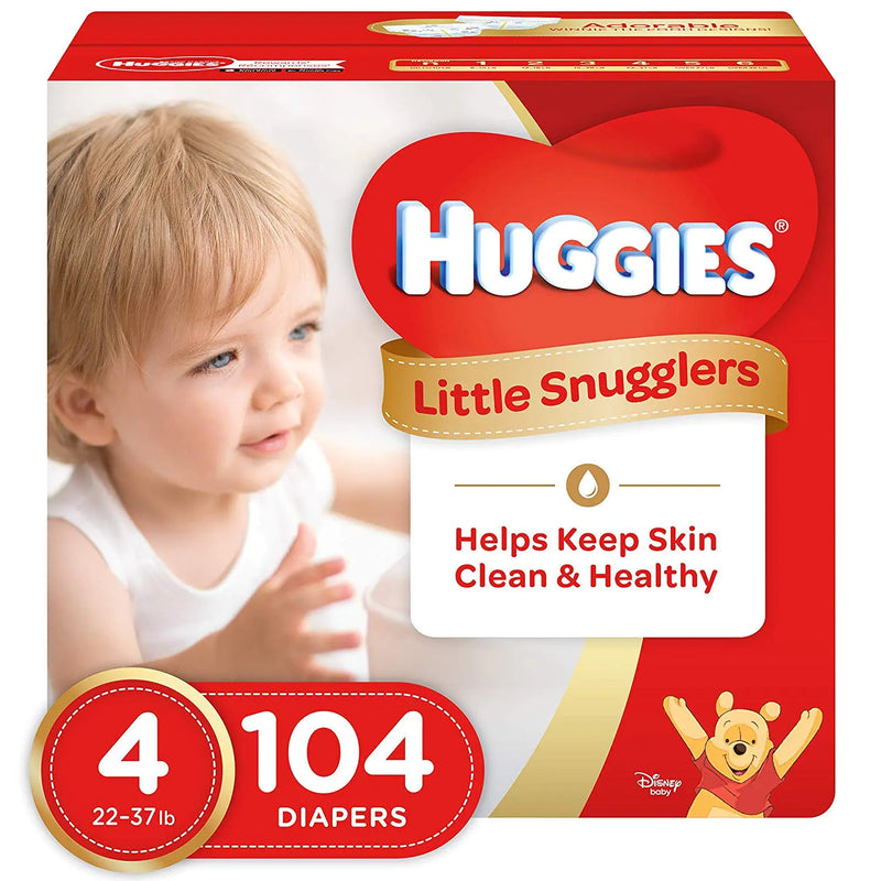 Huggies Little Snugglers Baby Diapers Size 4 104ct