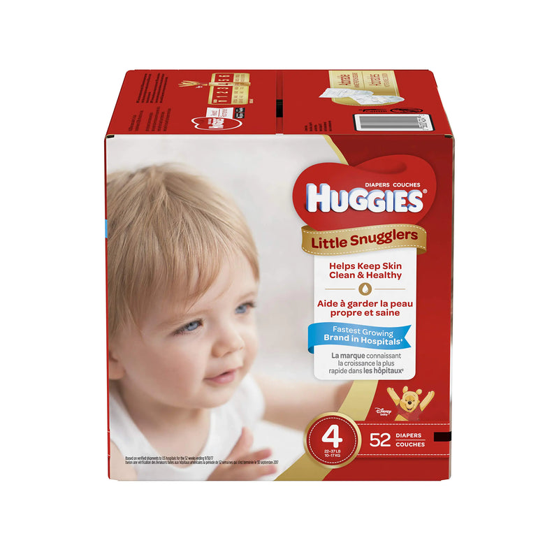 HUGGIES Little Snugglers Baby Diapers Size 4 52 ct