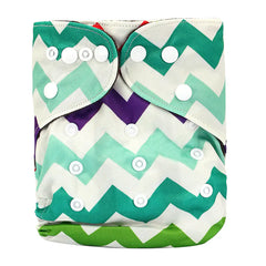 Baby Cloth Diapers with Double Buttons, Leak-Proof PUL
