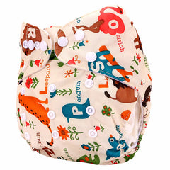 Baby Cloth Diapers with Double Buttons, Leak-Proof PUL