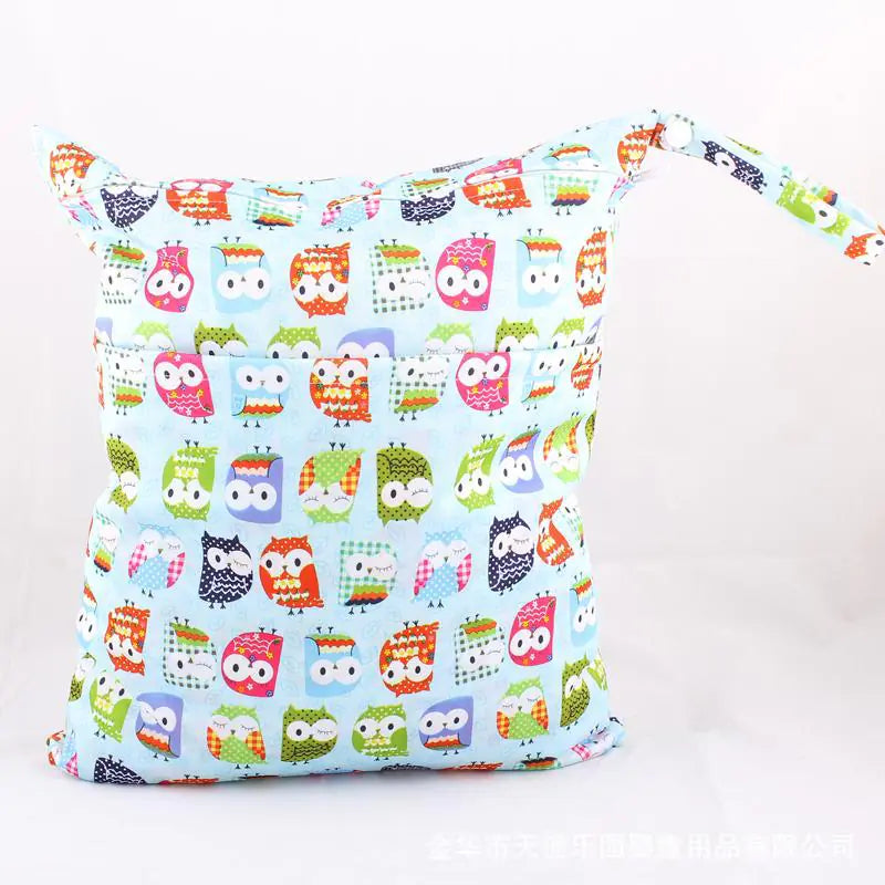 SGS Certified Double-Zipper Diaper Bag for Babies