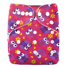 Baby Cloth Diapers with Double Buttons, Leak-Proof PUL