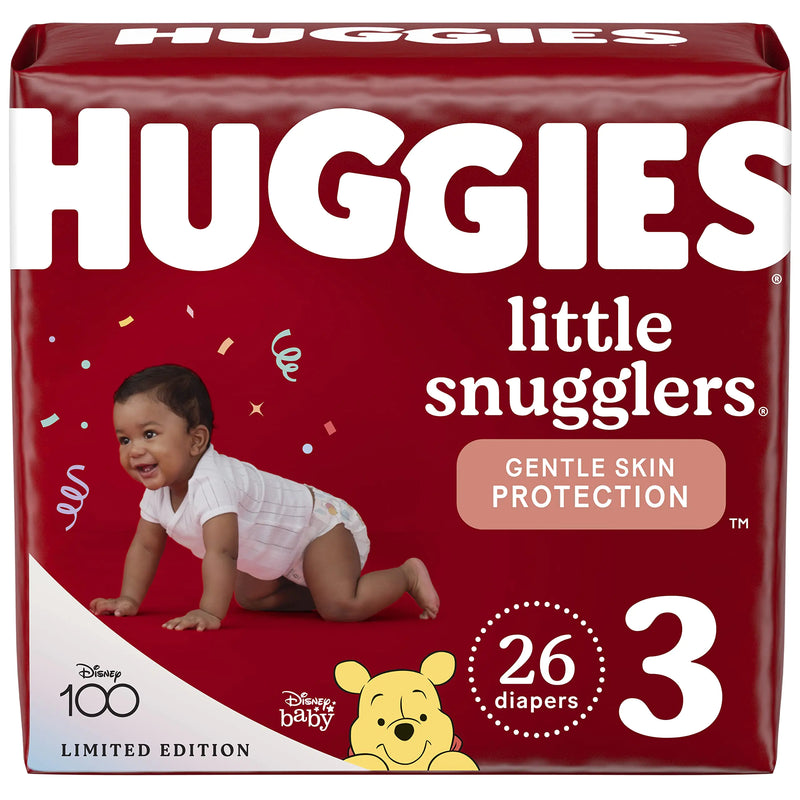 Huggies Little Snugglers Baby Diapers Size 3 26 Ct