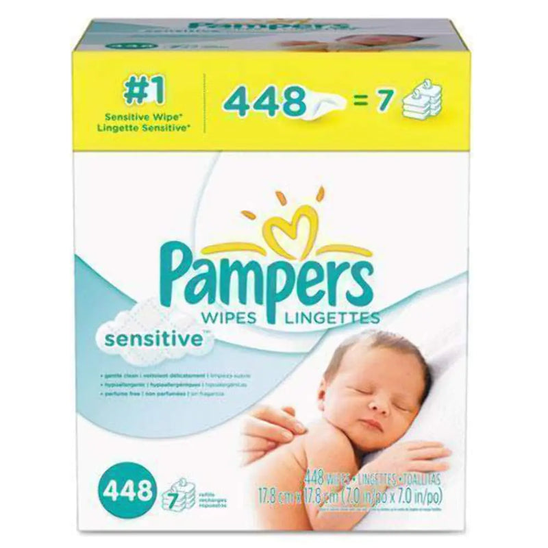 Pampers - 448 ct Sensitive Baby Wipes