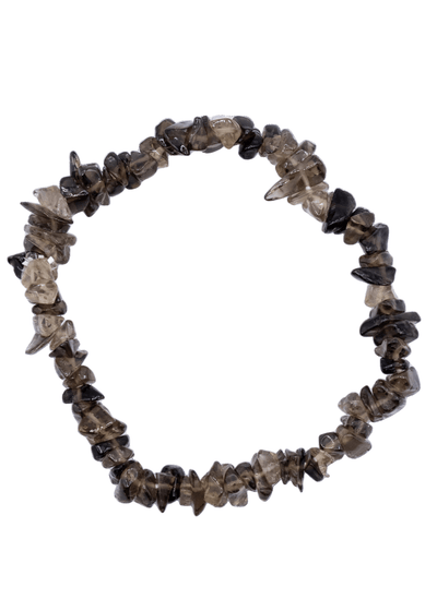 Smoky Quartz Chip Stretch Bracelet