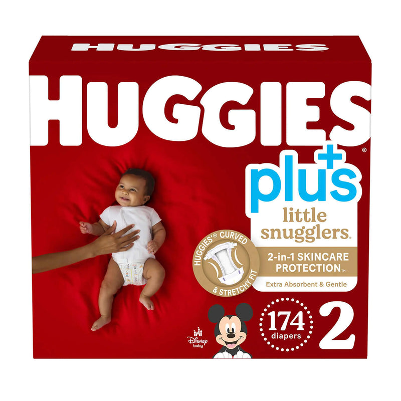 Huggies Little Snugglers Plus Diapers Size 2 174 Count