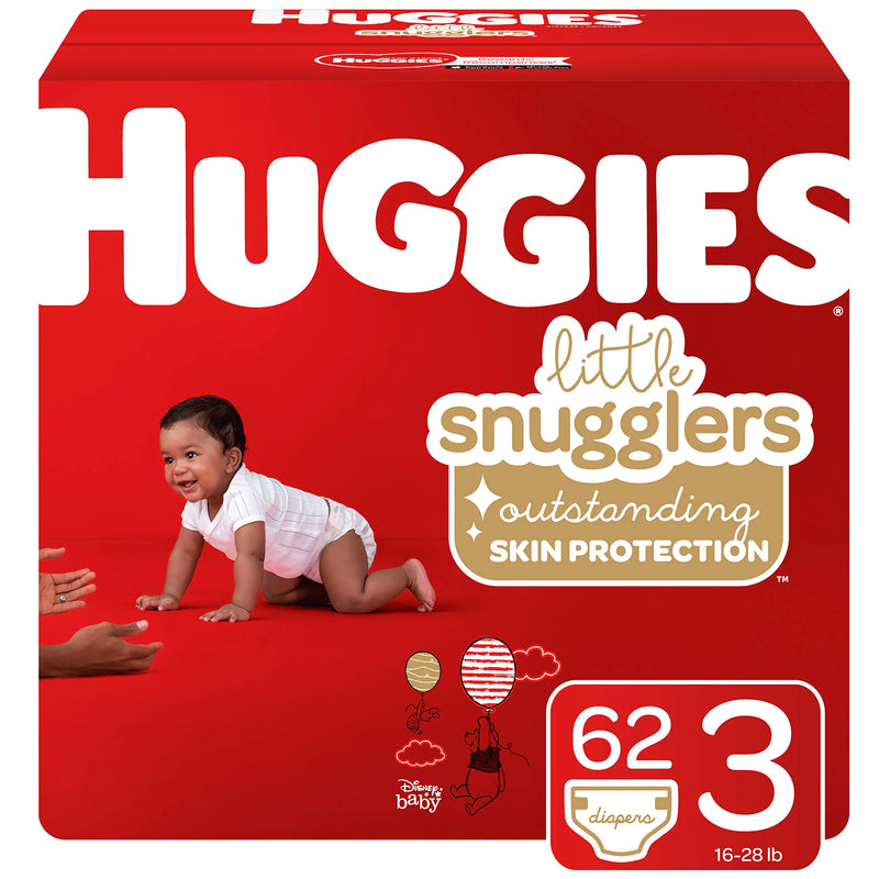 Huggies Little Snugglers Baby Diapers Size 3 62 Ct